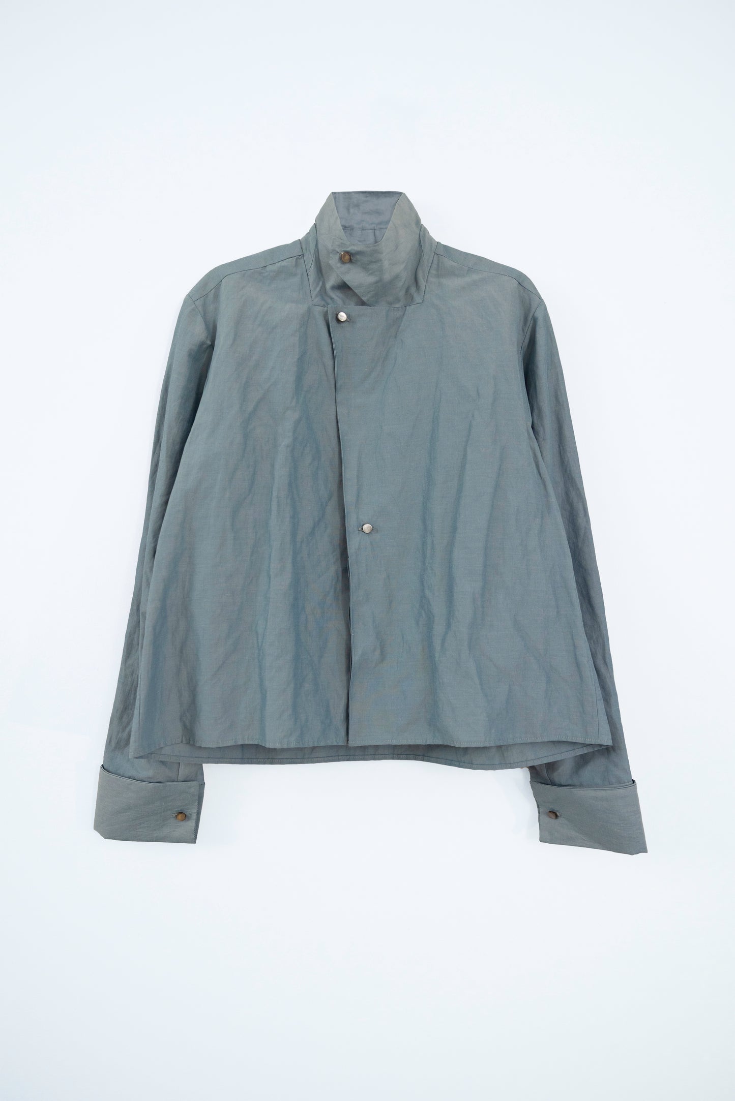 Linen Blend Two-Way Shirt