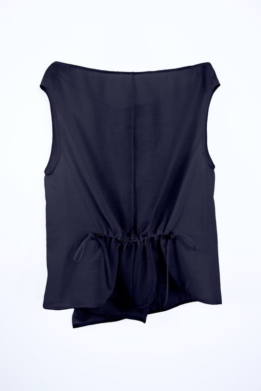 Sheer Wool Adjustable Boat Neck Top