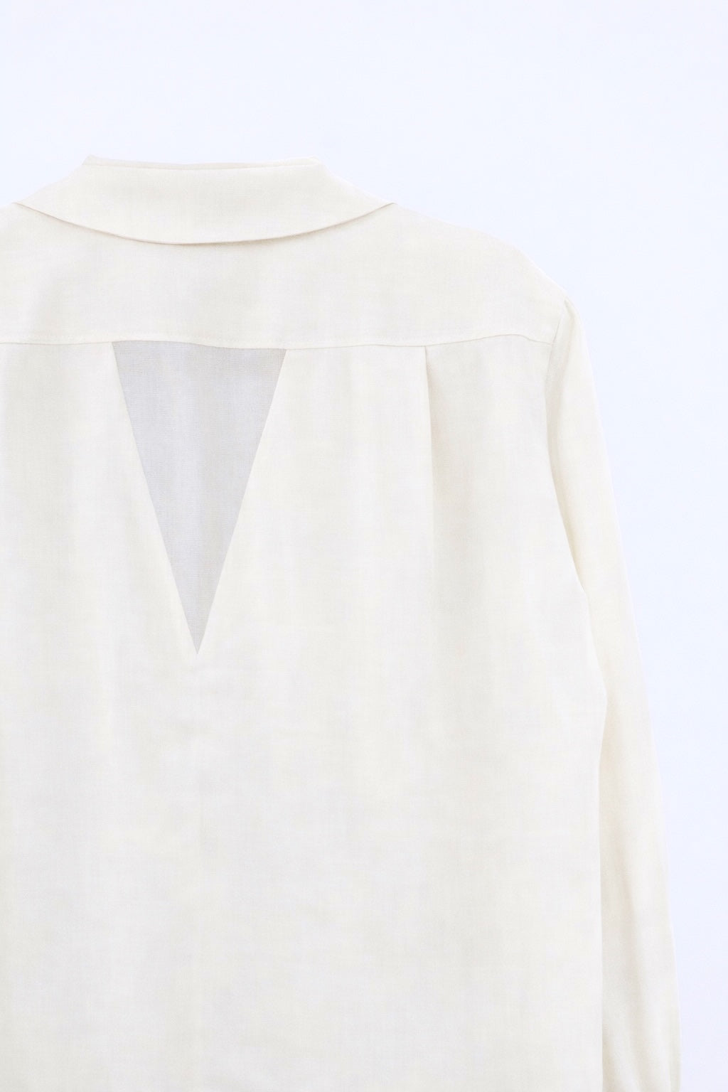 Sheer Wool Two-Way Shirt