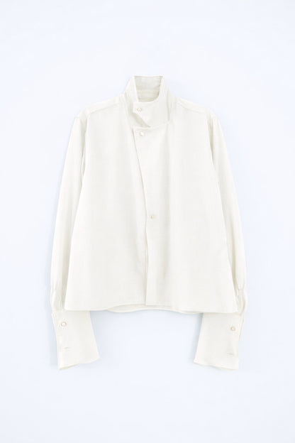Sheer Wool Two-Way Shirt