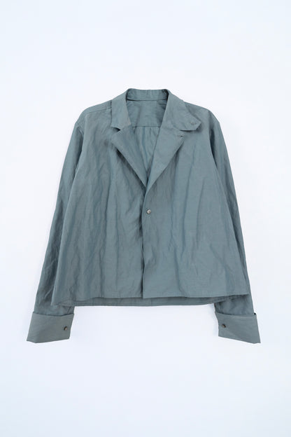 Linen Blend Two-Way Shirt