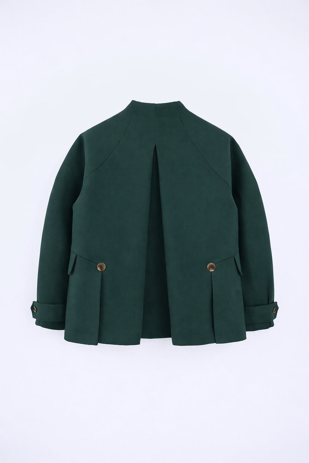 Wool Blend Mock Neck Jacket