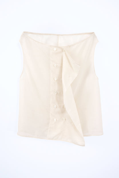 Sheer Wool Adjustable Boat Neck Top