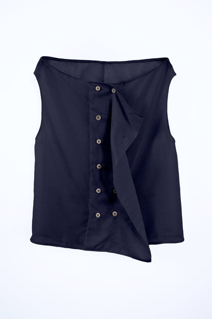 Sheer Wool Adjustable Boat Neck Top