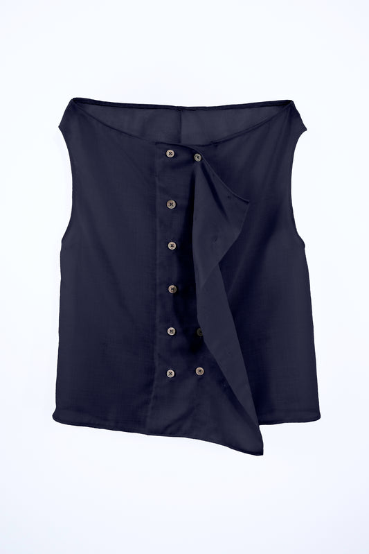 Sheer Wool Adjustable Boat Neck Top