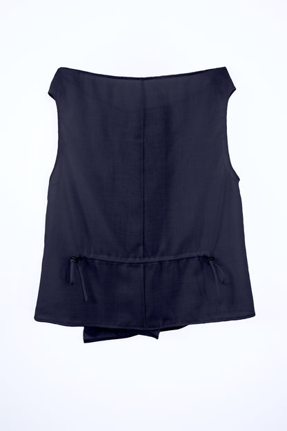 Sheer Wool Adjustable Boat Neck Top