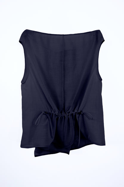 Sheer Wool Adjustable Boat Neck Top