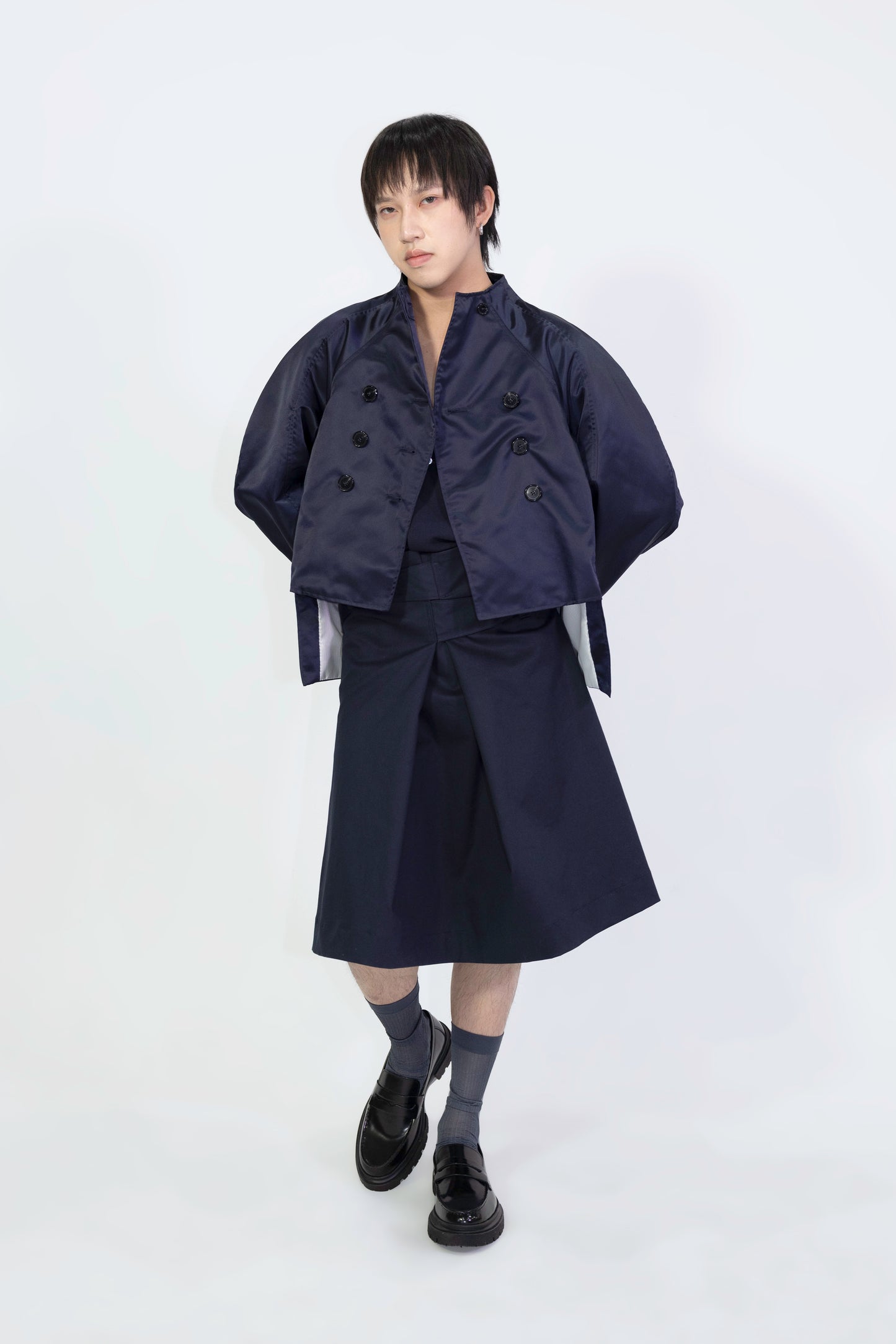 Water Repellent Mock Neck Jacket