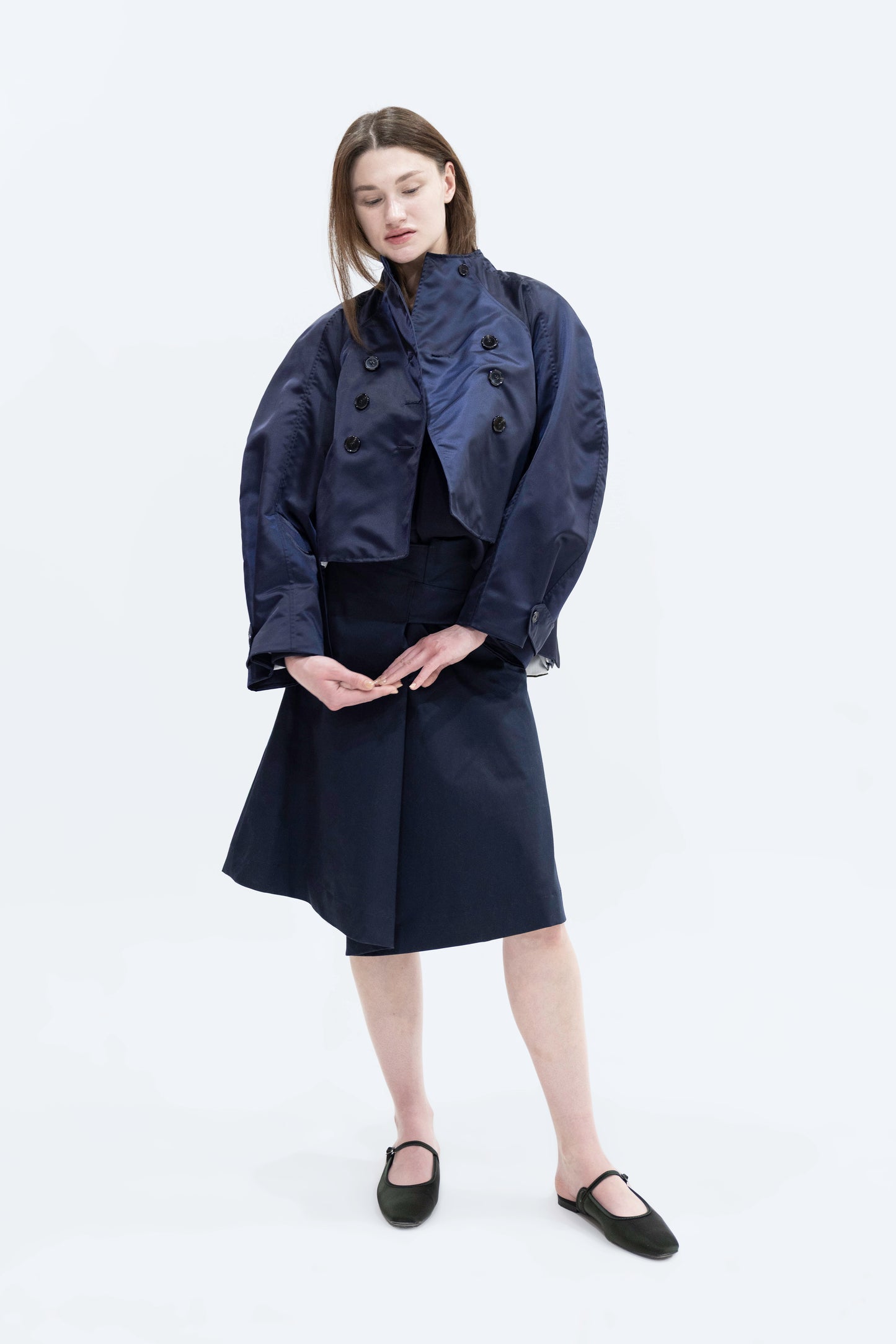 Water Repellent Mock Neck Jacket