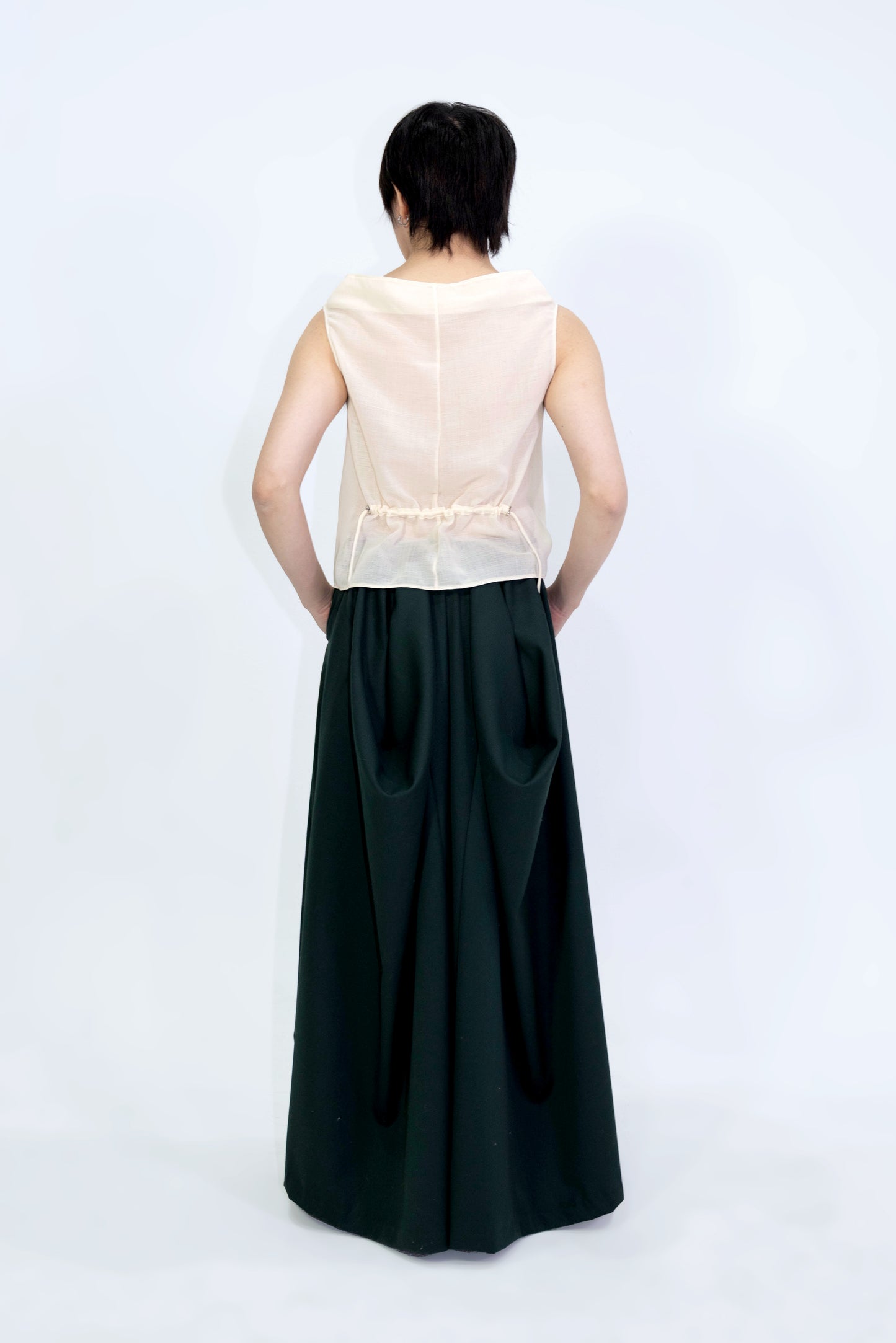 Sheer Wool Adjustable Boat Neck Top